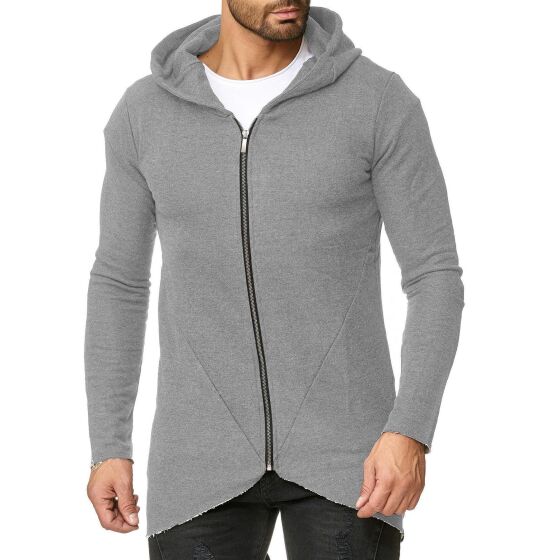 Red Bridge Herren Sweatshirt Oversized Pullover Kapuzenpullover Hoodie grau