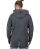 Red Bridge Mens Oversized Button Sweatshirt Pullover Long Hoodie anthracite S