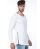 Red Bridge Mens V-Design Ripped Sweatshirt Longsleeve Pullover White