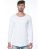 Red Bridge Mens V-Design Ripped Sweatshirt Longsleeve Pullover White