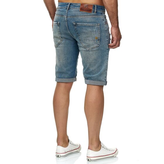 Red Bridge Herren Jeans Shorts Kurze Hose Denim Capri Wrecking