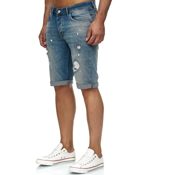 Red Bridge Herren Jeans Shorts Kurze Hose Denim Capri Wrecking
