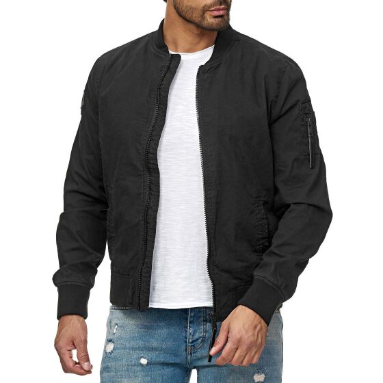 Red Bridge Mens Jacket Transition Jacket Bomber Jacket College Jacket Basic Black L