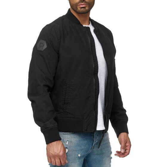 Red Bridge Mens Jacket Transition Jacket Bomber Jacket College Jacket Basic Black L