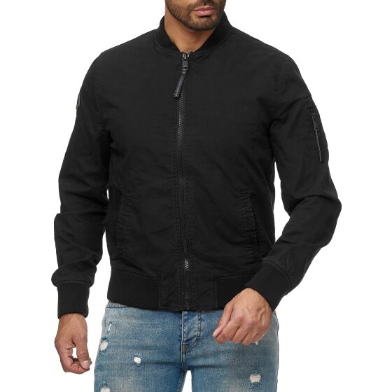 Red Bridge Mens Jacket Transition Jacket Bomber Jacket College Jacket Basic Black L