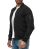 Softshell Übergangsjacke Collegejacke Basic Schwarz L