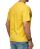 Red Bridge Mens T-Shirt ADVANCE Velor Wide Cut Shirt Yellow S