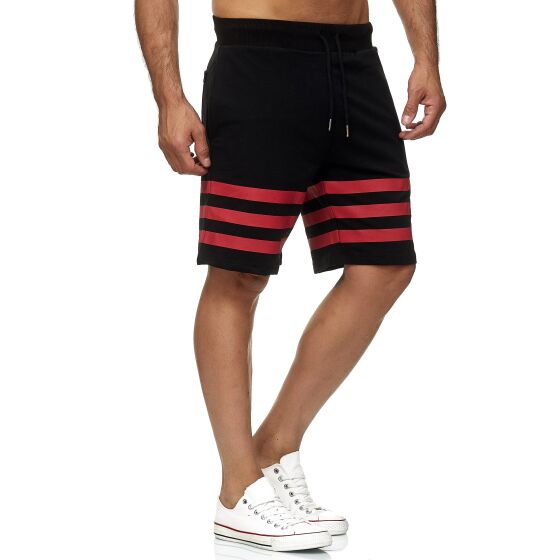 Red Bridge Herren Short Kurze Hose Capri Sweatpants Jogginghose Striped