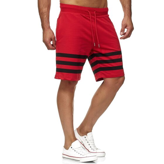 Red Bridge Herren Short Kurze Hose Capri Sweatpants Jogginghose Striped