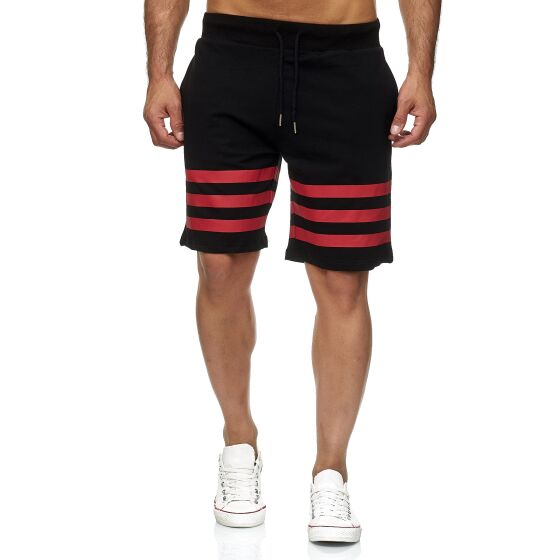 Red Bridge Mens Short Shorts Capri Sweatpants Striped
