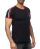 Red Bridge Mens T-Shirt NASA Logo Retro Contrast Striped Black S