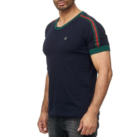 Red Bridge Mens T-Shirt Contrast Luxury Line Short Sleeve Shirt