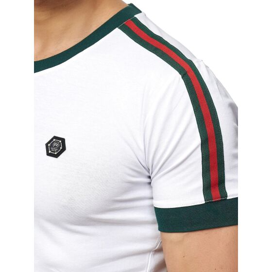 Red Bridge Mens T-Shirt Contrast Luxury Line Short Sleeve Shirt