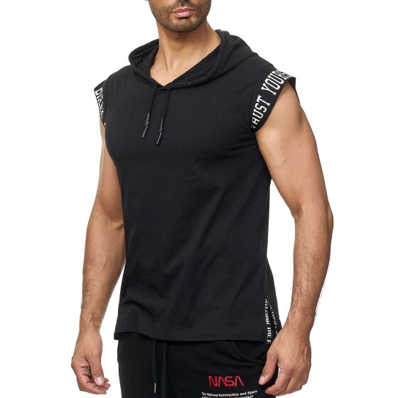 Red Bridge Mens Tank Top T-Shirt Fight Club Sleeveless with Hood