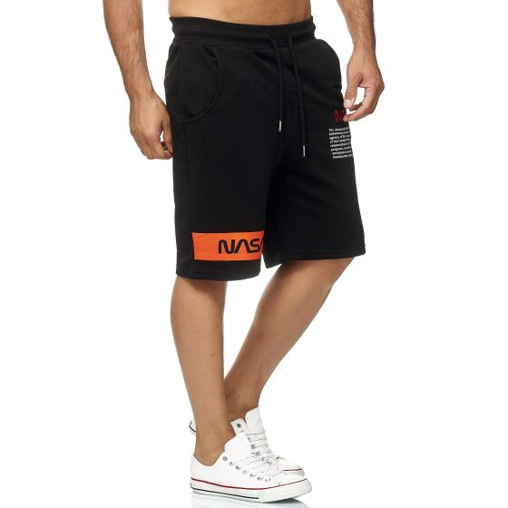 Red Bridge Herren Shorts Kurze Hose Capri Sweat Pants Jogginghose NASA Logo USA
