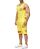 Red Bridge Mens Tank Top and Shorts Jogging Suit Short Pants Set NASA Logo Yellow XXL