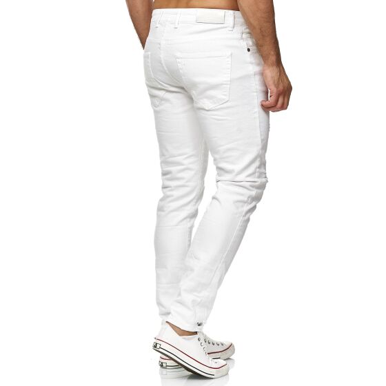 Red Bridge Herren Jeans Hose Slim-Fit Röhrenjeans Denim Destroyed