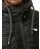 Red Bridge Mens Faux Leather Jacket Faux Leather Biker Jacket with Sweat Hood Two in One Black 3XL