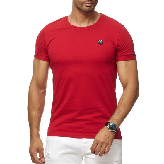 Red Bridge Mens T-Shirt Basic Short Sleeve Reversed Shirt