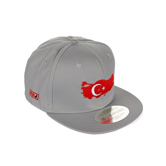 Red Bridge Unisex Türkei Cap Snapback Bestickt Hellgrau One Size
