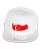 Red Bridge Unisex Türkiye Cap Snapback Embroidered White One Size