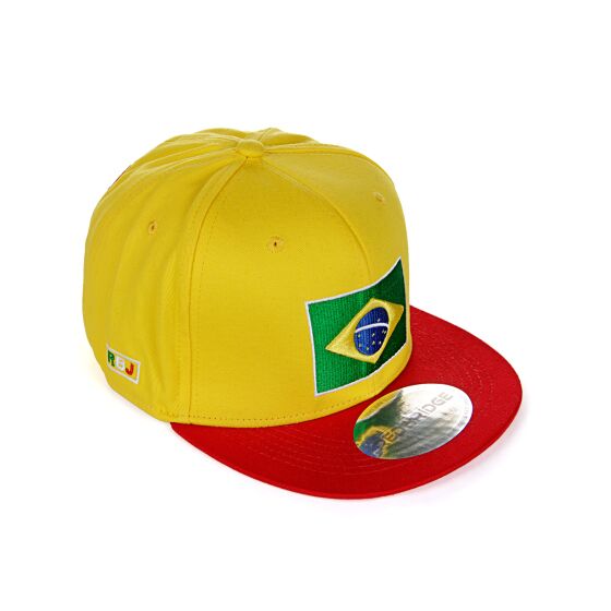 Red Bridge Unisex Brasil Cap Snapback Embroidered Yellow One Size