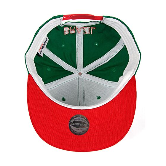 Red Bridge Unisex Brasil Cap Snapback Embroidered Green One Size