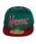 Red Bridge Unisex New York Cap Snapback Embroidered Green-Bordeaux One Size