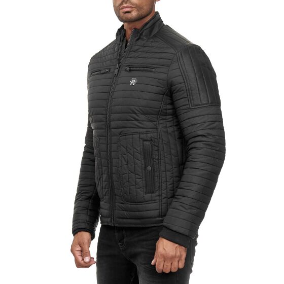 Red Bridge Herren Jacke Steppjacke Winterjacke Kunstleder Marlon Quilted