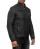 Red Bridge Mens Jacket Quilted Winter Jacket Faux Leather Marlon Quilted Black S