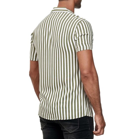 Red Bridge Mens Short Sleeve Striped Shirt