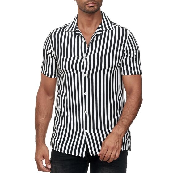 Red Bridge Mens Short Sleeve Striped Shirt