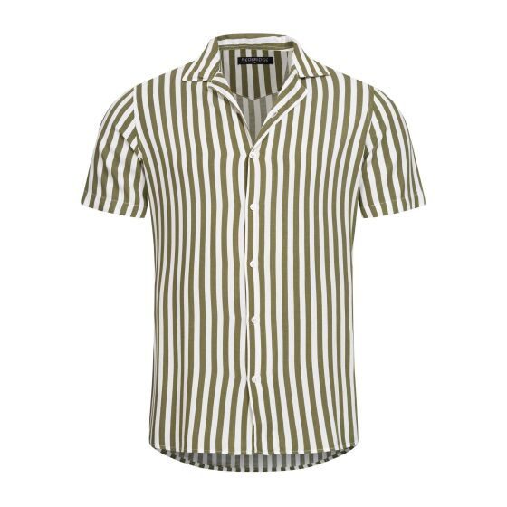 Red Bridge Mens Short Sleeve Striped Shirt