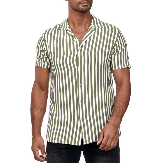 Red Bridge Mens Short Sleeve Striped Shirt