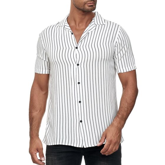 Red Bridge Mens Short Sleeve Striped Shirt