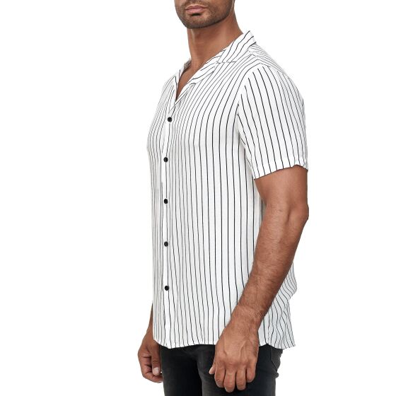 Red Bridge Mens Short Sleeve Striped Shirt