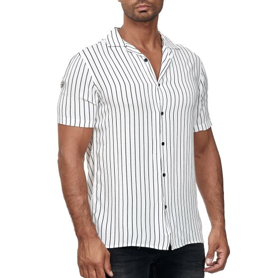 Red Bridge Mens Short Sleeve Striped Shirt