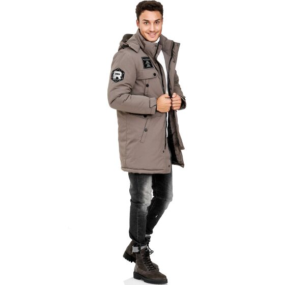 Red Bridge Mens Parka Jacket Coat Winter Jacket RB Patches