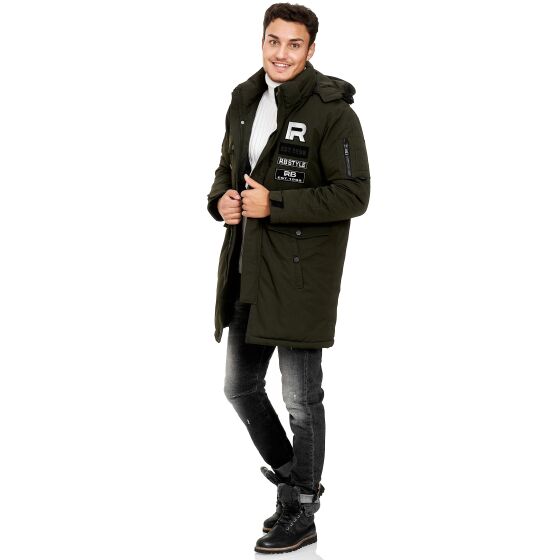 Red Bridge Mens Parka Jacket Coat Winter Jacket RB Patches