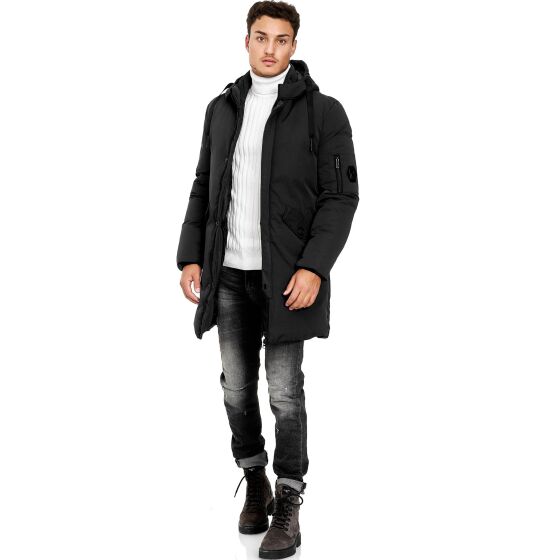 Red Bridge Herren Parka Jacke Mantel Winterjacke Long Basic