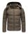 Red Bridge Mens jacket quilted jacket winter jacket Bubble Coffee L
