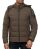 Red Bridge Mens jacket quilted jacket winter jacket Bubble Coffee XXL