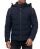 Red Bridge Mens Quilted Jacket Winter Jacket Bubble Navy Blue XXL