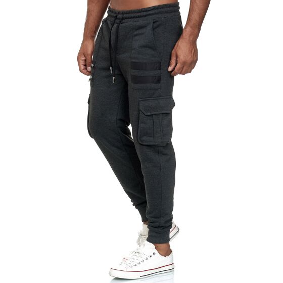 Red Bridge Mens Cargo Sweatpants Jogger Pants Sweat-Pants Double Zip