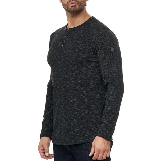 Red Bridge Herren Longsleeve Sweatshirt Chest-Pocket Melange