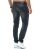 Red Bridge Herren Jeans Hose Slim-Fit Distressed Faded Shiny Schwarz W40 L34