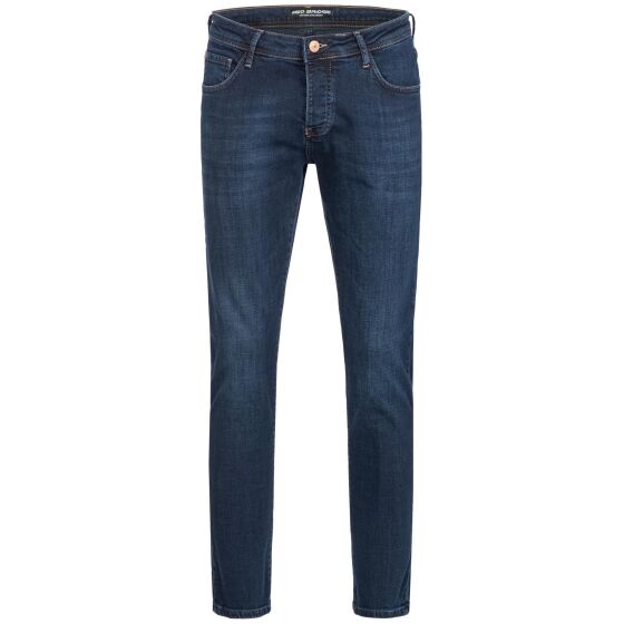 Red Bridge Mens Jeans Trousers Slim Fit Denim Stonewashed Arena Blue-Black W32 L32