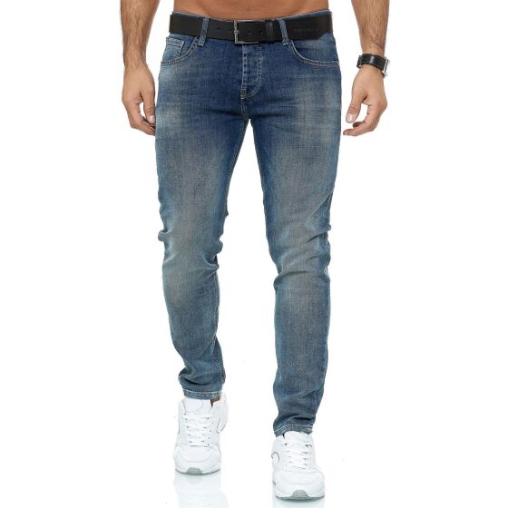 Red Bridge Herren Jeans Hose Slim-Fit Denim Stonewashed Arena B