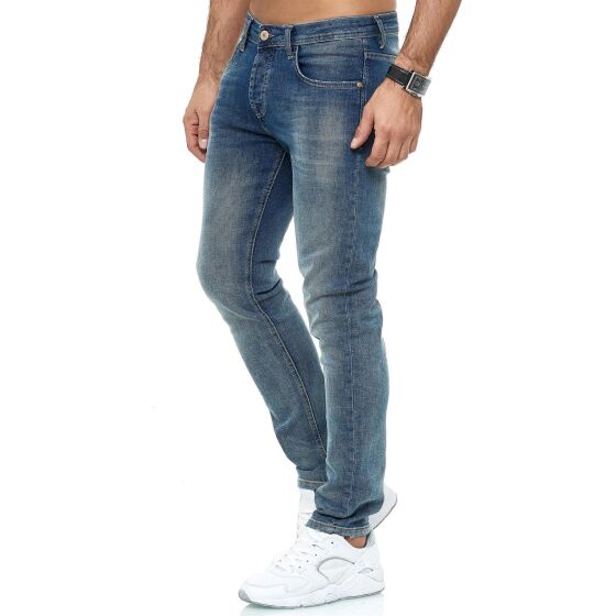 Red Bridge Herren Jeans Hose Slim-Fit Denim Stonewashed Arena B