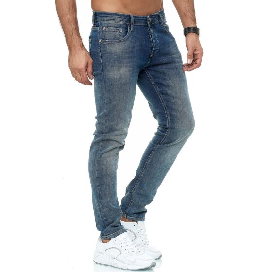 Red Bridge Herren Jeans Hose Slim-Fit Denim Stonewashed Arena B